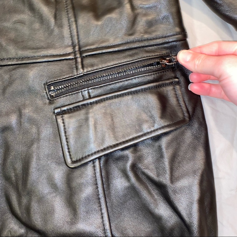 Wilson’s Black Genuine Leather Jacket - Picture 5 of 9